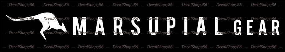 MARSUPIAL Gear -Hunting/Outdoor Sports- Car Vinyl Die-Cut Peel N' Stick Decals