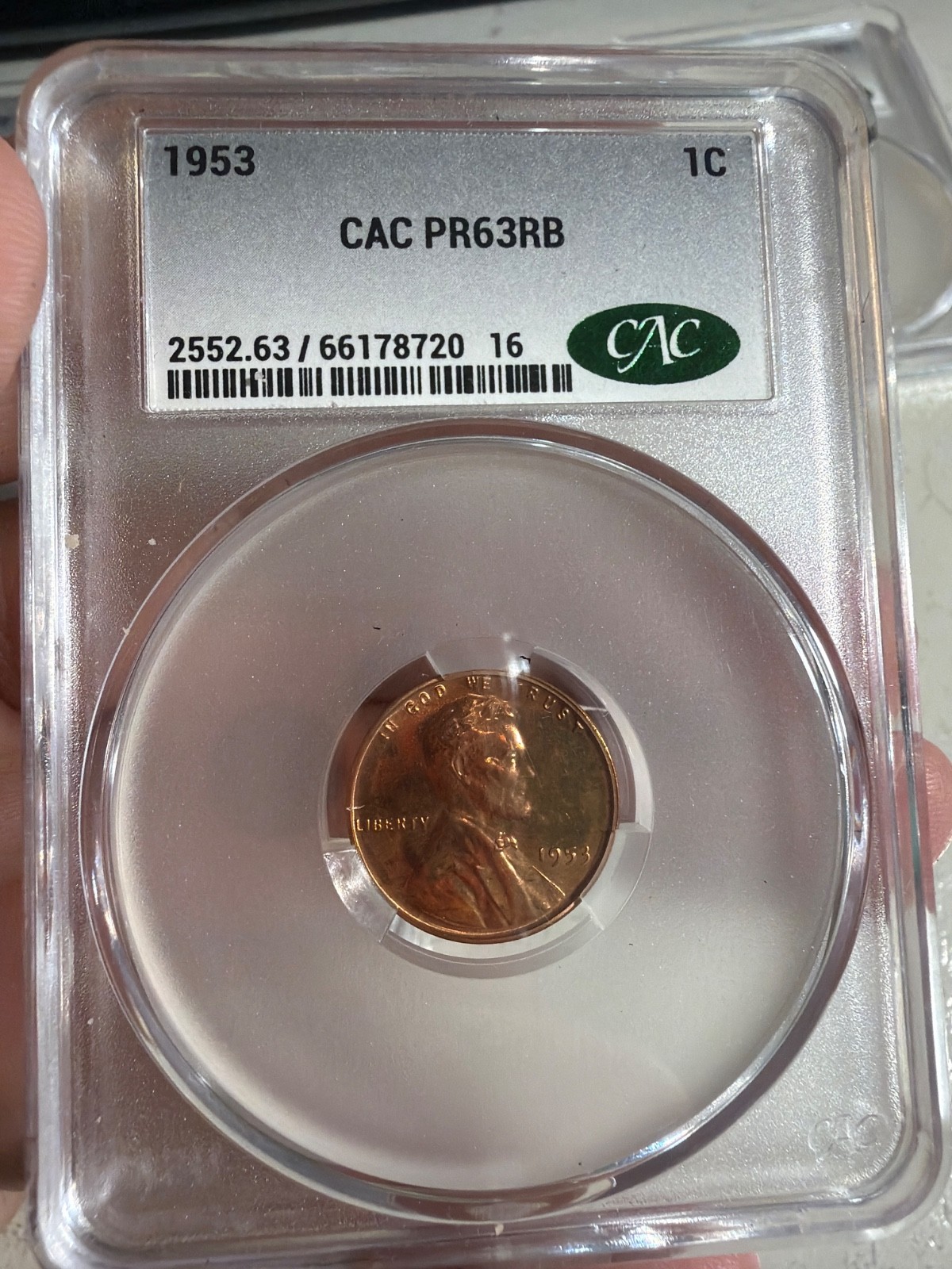 1953 CAC Proof Set PR 64, 65+, 67, 66, 63 RB