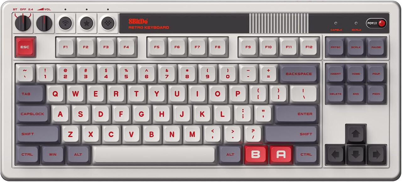Retro Mechanical Keyboard for Windows & Android NES Edition - 8BitDo