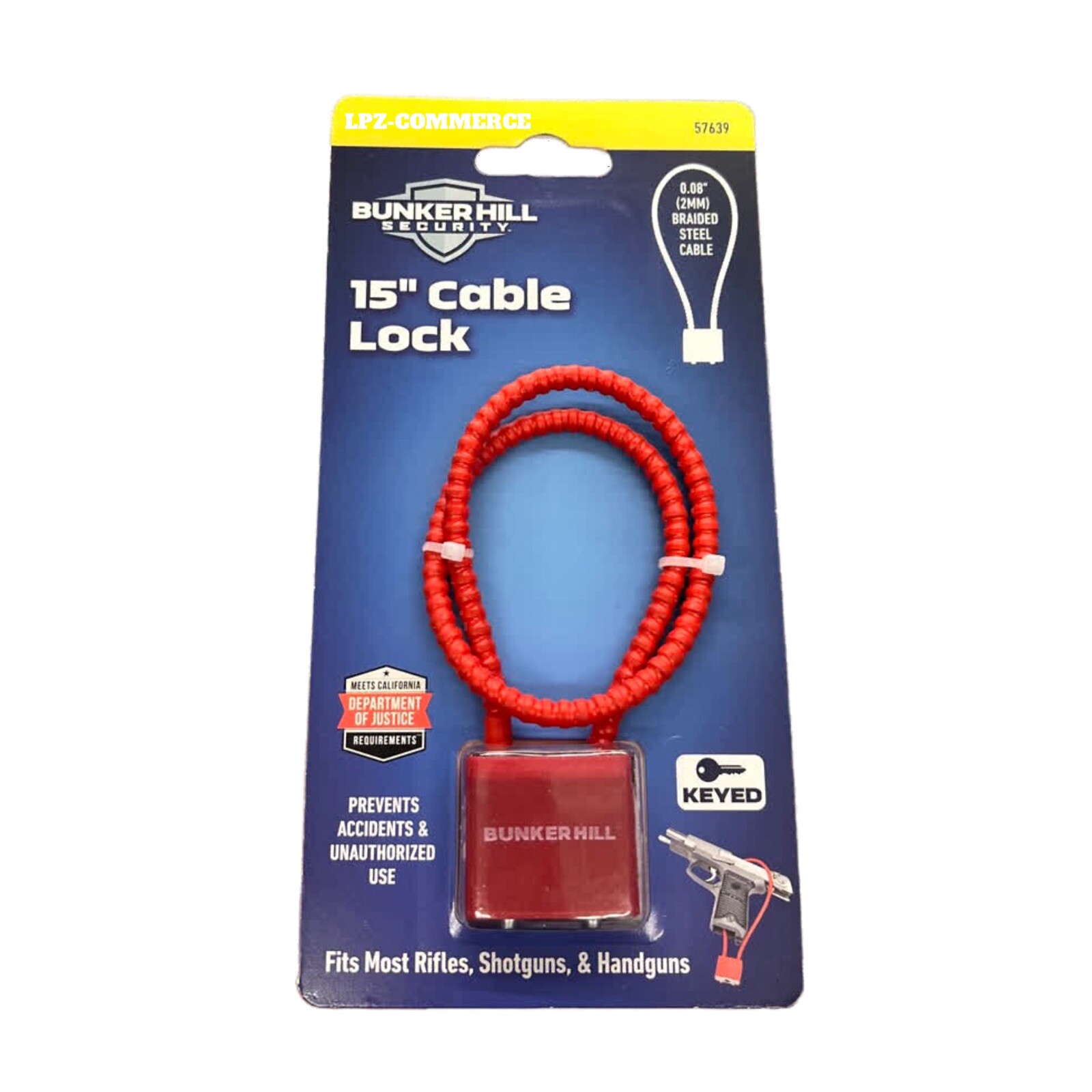 BUNKER HILL SECURITY 15 in. Cable Gun Lock