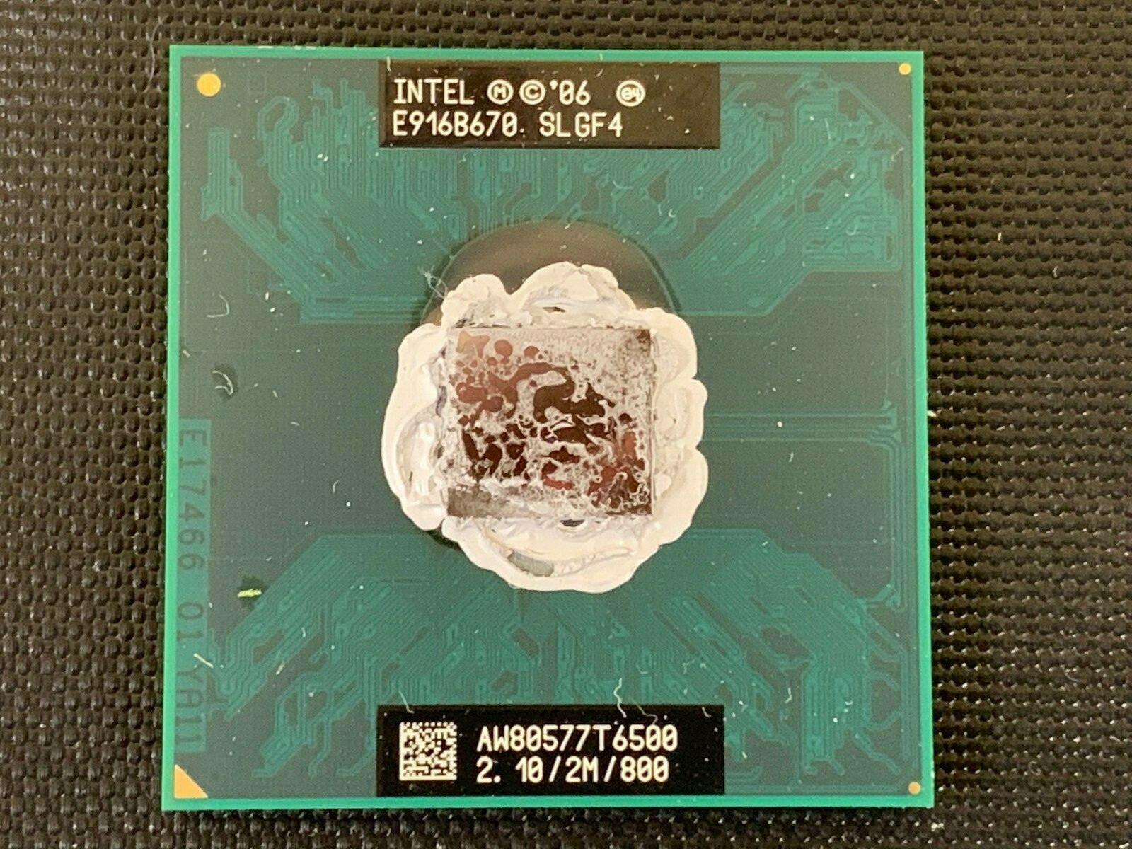 SLGF4 Intel Core 2 Duo Mobile T6500 2.1GHz/2/800MHz Socket P Processor / WARRANT