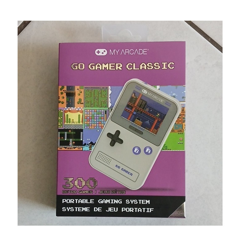 My Arcade Go Gamer Classic Handheld System 300 Retro Games Gray USB-C