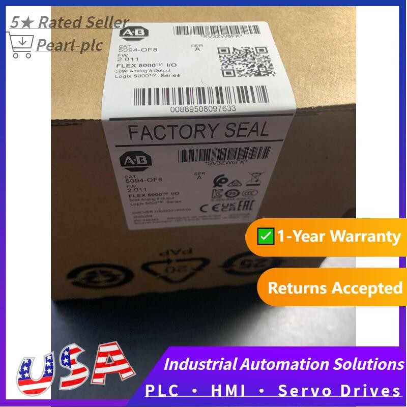 Sealed AB 5094-OF8 Flex 5000 I/O Analog 8 Output 5094OF8 New In Box US Free Tax