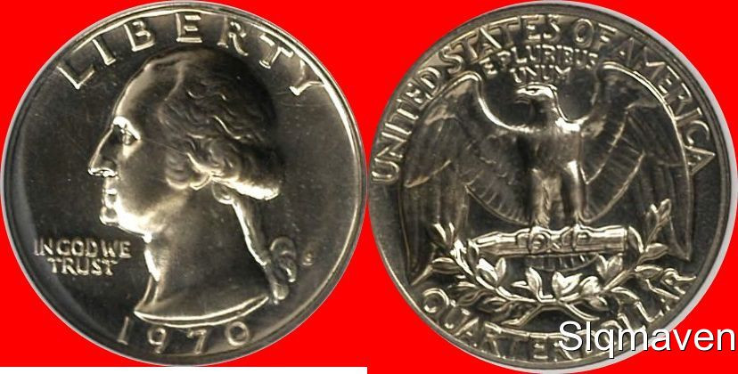 1970 S Washington Quarter Gem Proof