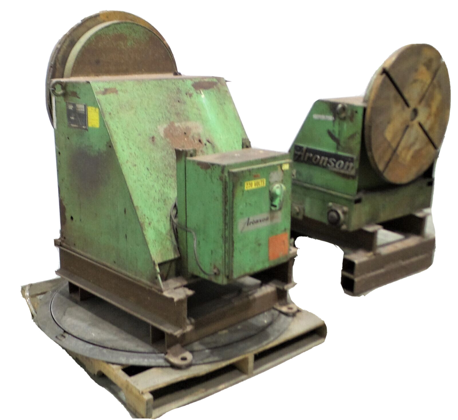 Aronson Headstock / Tailstock Positioner HS2 with Rotational Torque 30" head