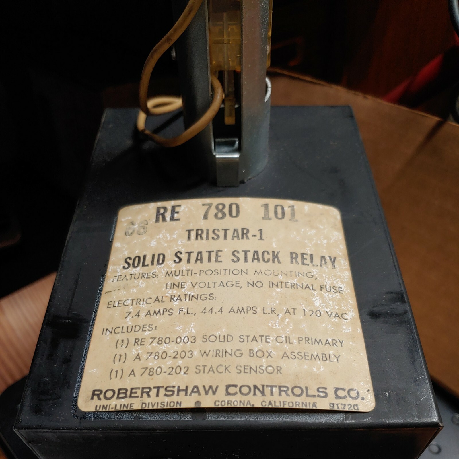 ROBERTSHAW RE 780 101 SOLID STATE RELAY TRISTAR I MULTI MOUNT