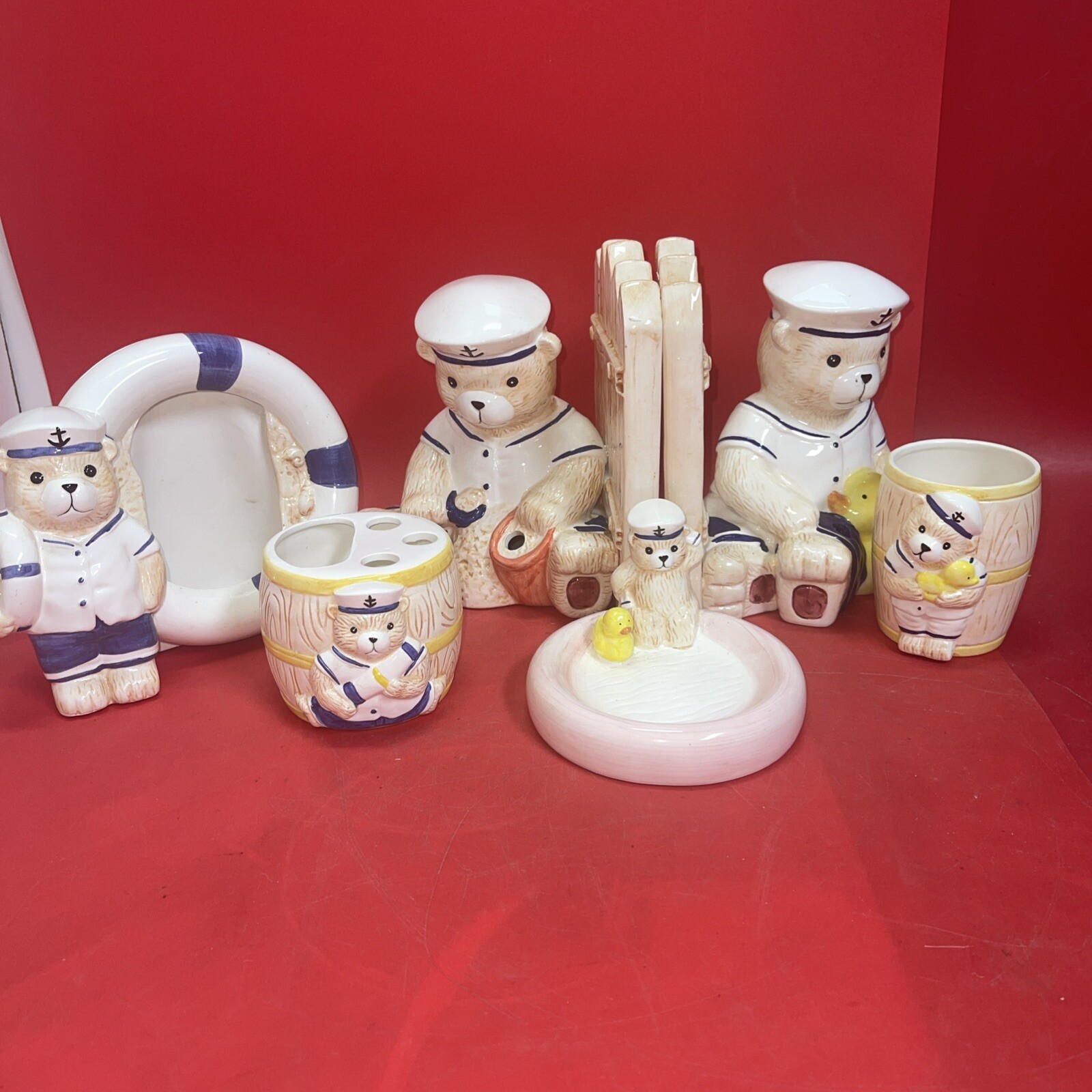 Vintage Pinnacle Corp. Children's Bathroom Set with Bear