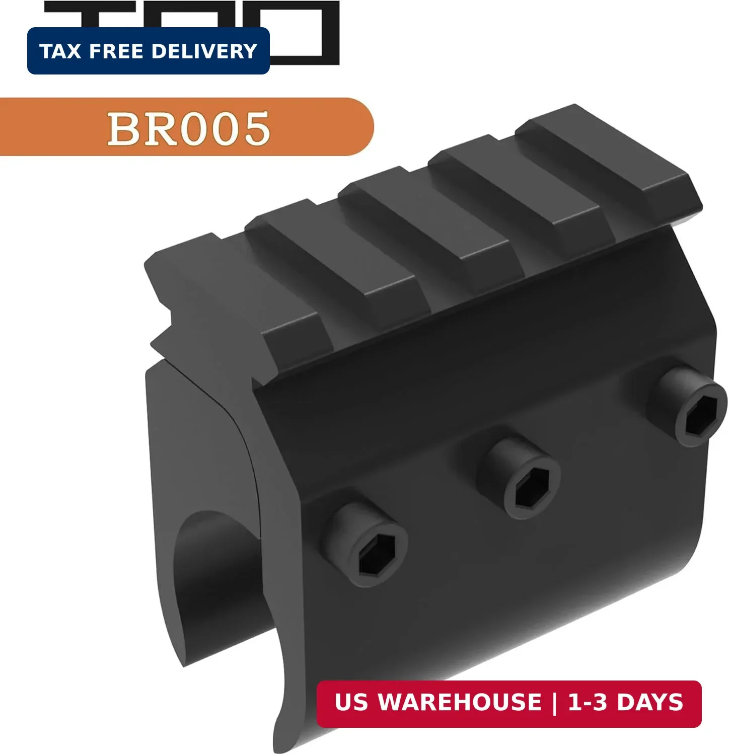 Barrel Mount with Picatinny Rail for Laser Flashlight