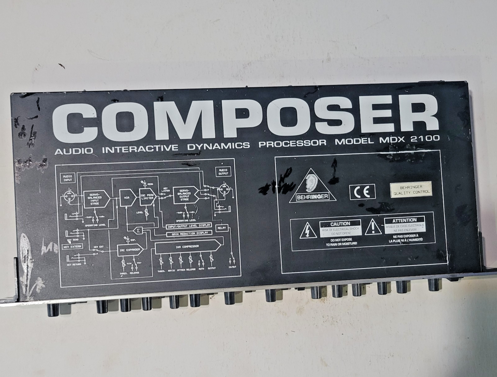 Behringer Dual Compressor MDX2100 Composer. Rack Mount. Excellent Cond