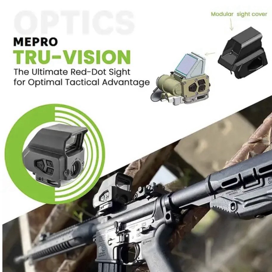 Meprolight Tru Vision Electro Optical Red Dot Sight 1x20mm, 2 MOA Red : 65025540