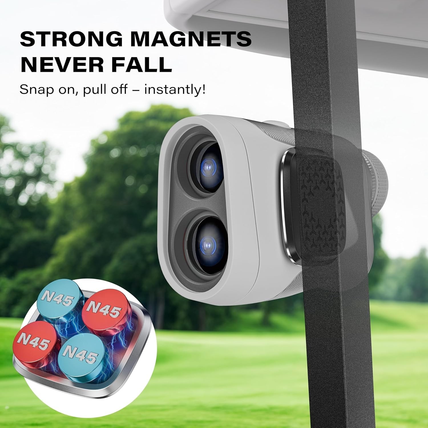 Magnet for Range Finder Golf Rangefinder Magnetic Holder Mount with 3M Adhesive,