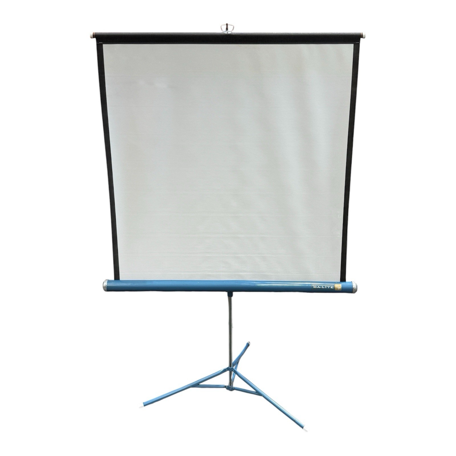 Vintage Da-Lite 40x40 Portable Tripod Projection Screen Pull-Up Movie Projector
