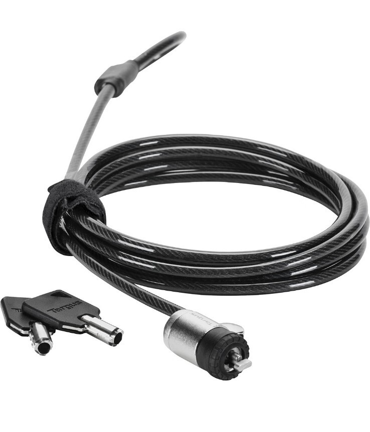 2 x Targus DEFCON M-KL Anti Theft Mini Keyed Cable Lock (ASP48MKUSX-25)