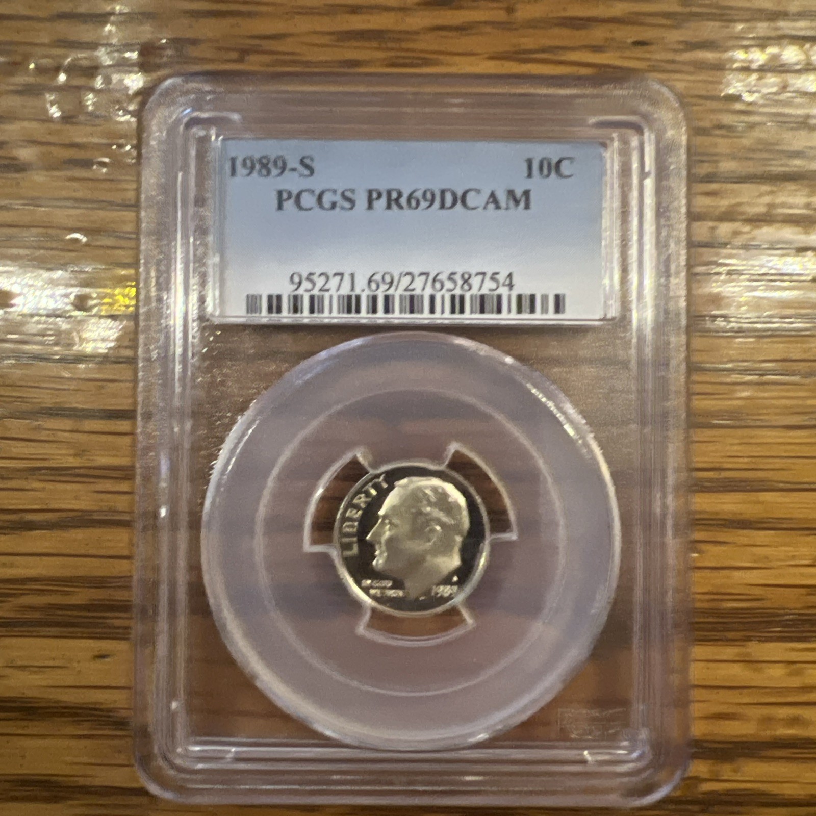 1989 S 10C Roosevelt Dime Proof PCGS PR69DCAM!