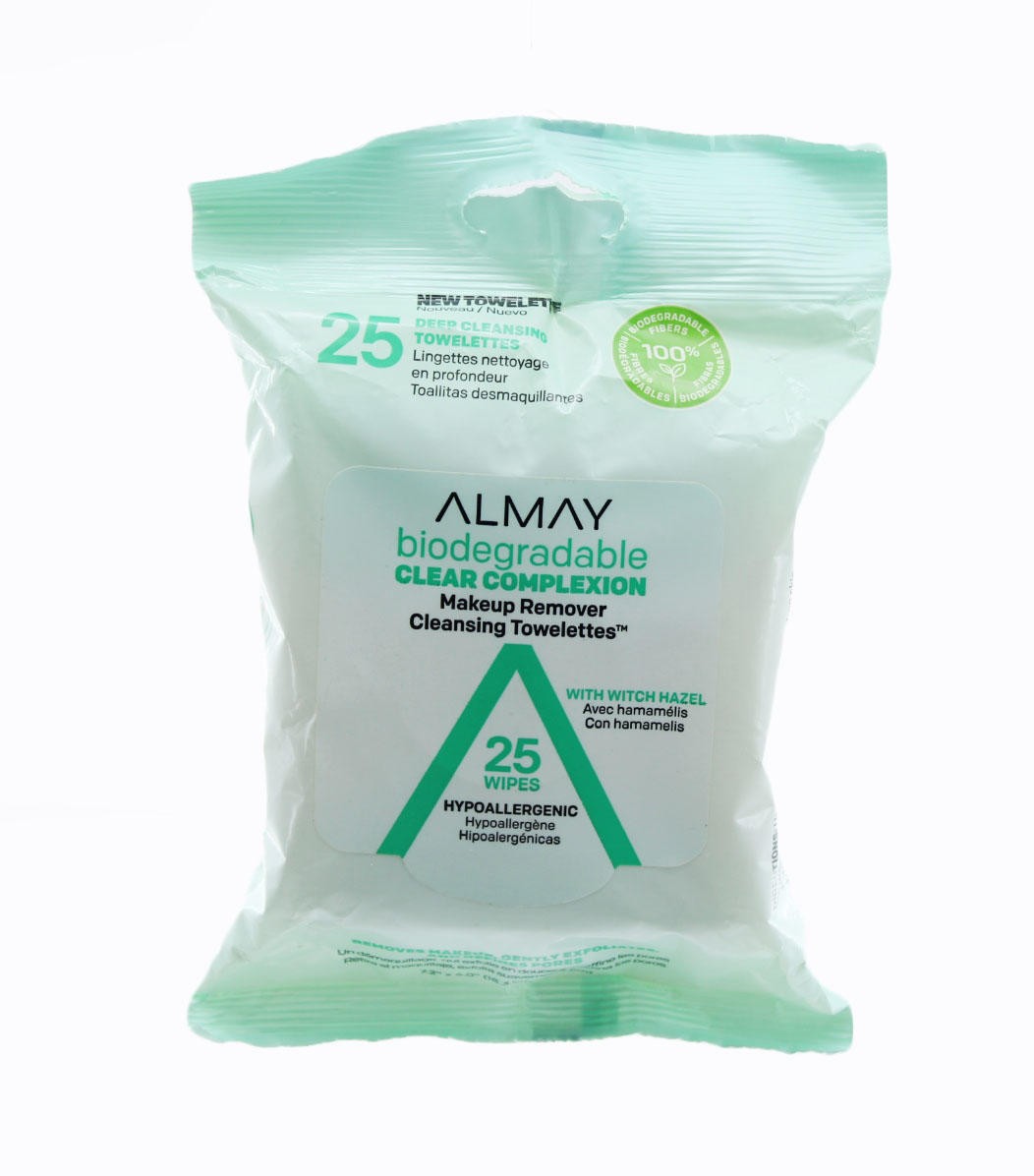 Makeup Remover Almay Clear Complexion Biodegradable Makeup Remover Towelettes 25