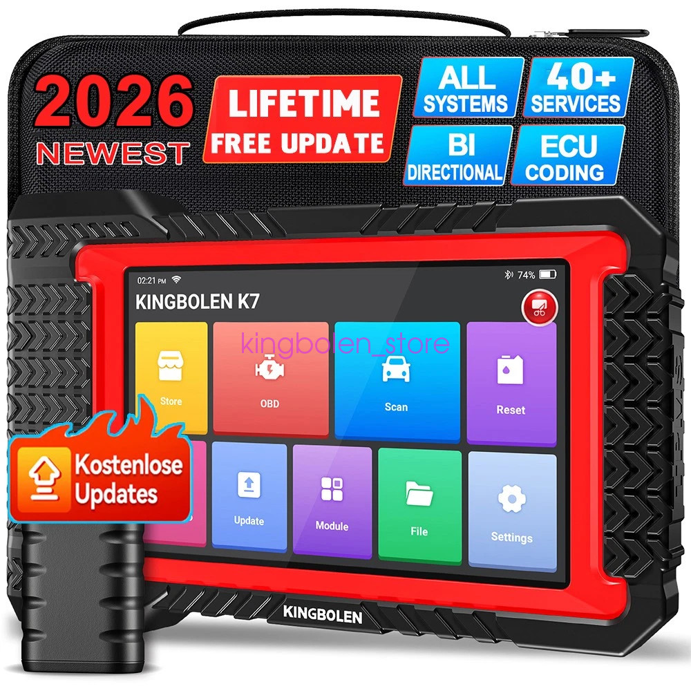 2026 KINGBOLEN K7 Bluetooth OBD2 Scanner Bidirectional Scan Tool Lifetime Update