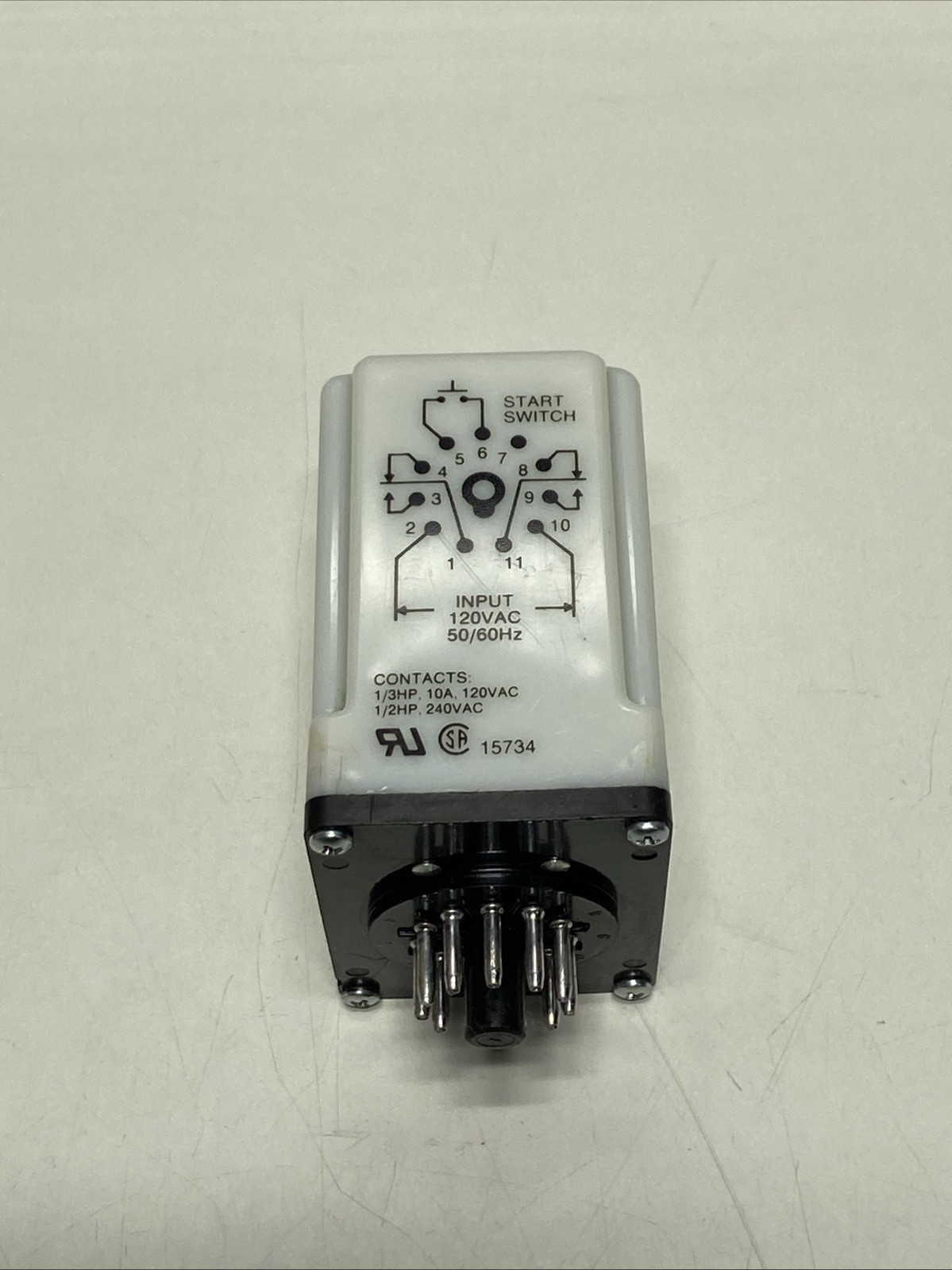 Dayton 6X602G Solid State Time Delay Relay 9-900 Sec