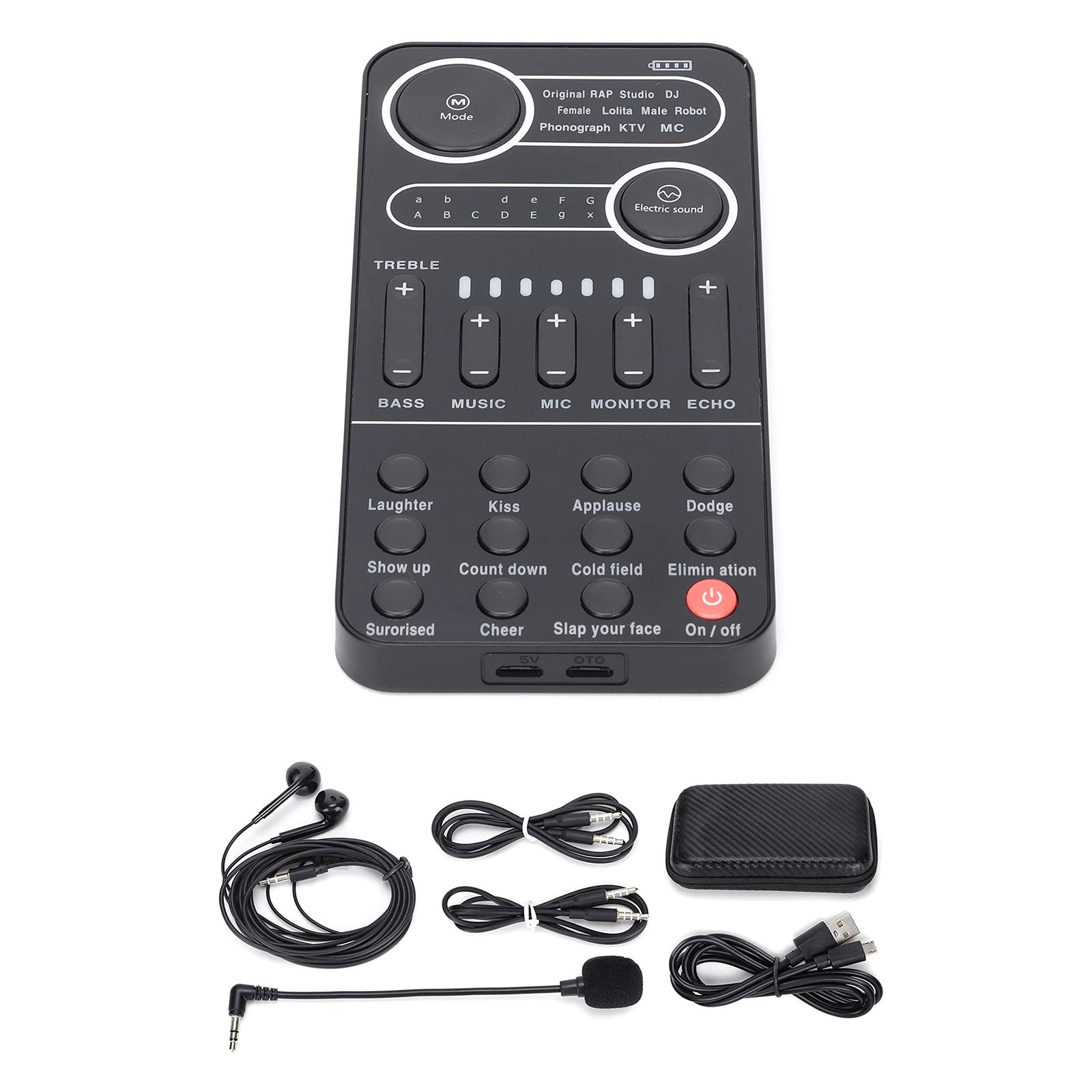For IOS Sound Card Portable Mixer with Evade Function 13 Stones 9 Sound Effects
