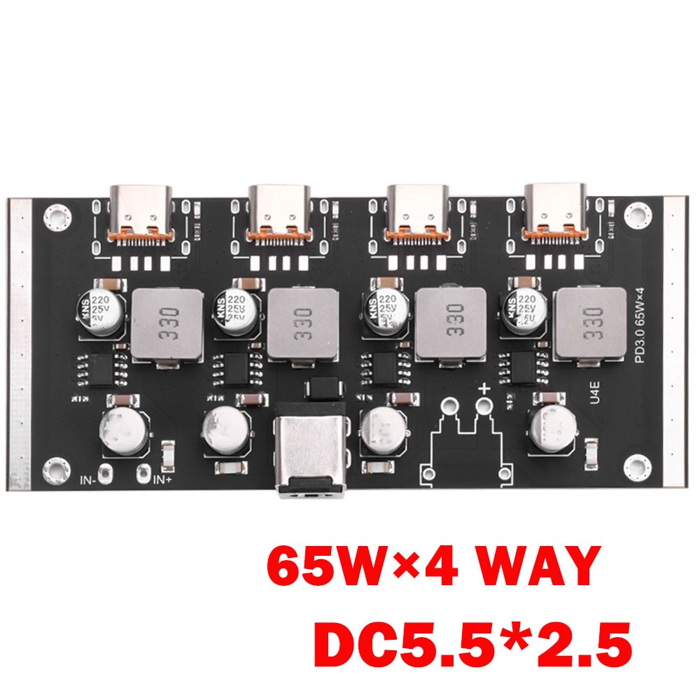 4-Way PD65W Fast Charging Module Type-C USB For PD3.0/2.0 QC3.0/2.0 FCP AFC NEW