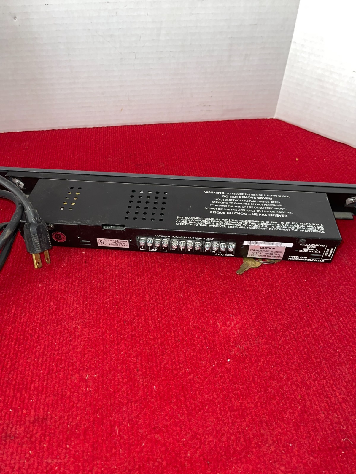 Rauland 2490 Master Clock-Event Programmer Scheduler