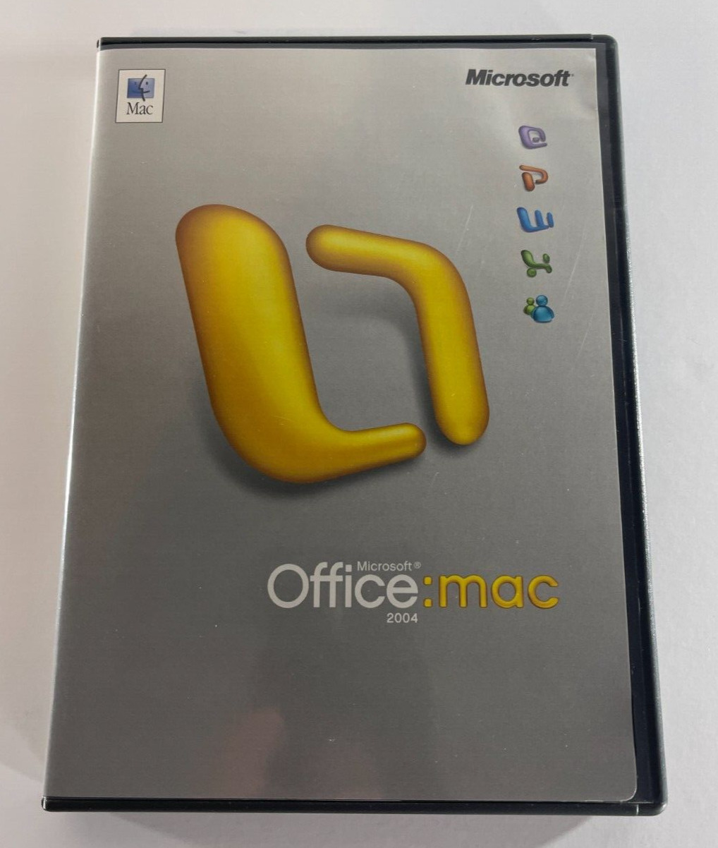 Microsoft Office: Mac 2004 Professional Edition Rare UPGRADE W/ Product Key
