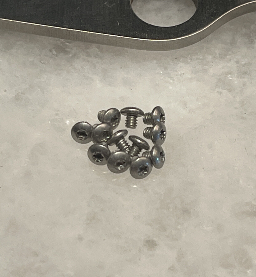 Stainless Screws to Plug Spyderco Police C07 Delica 4 C11 Endura C10 Knife Holes