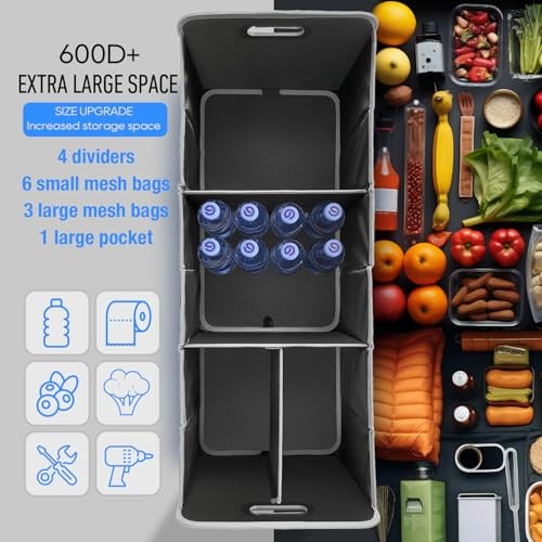 Car Trunk Organizer, Waterproof Collapsible Portable Medium Storage Box -50