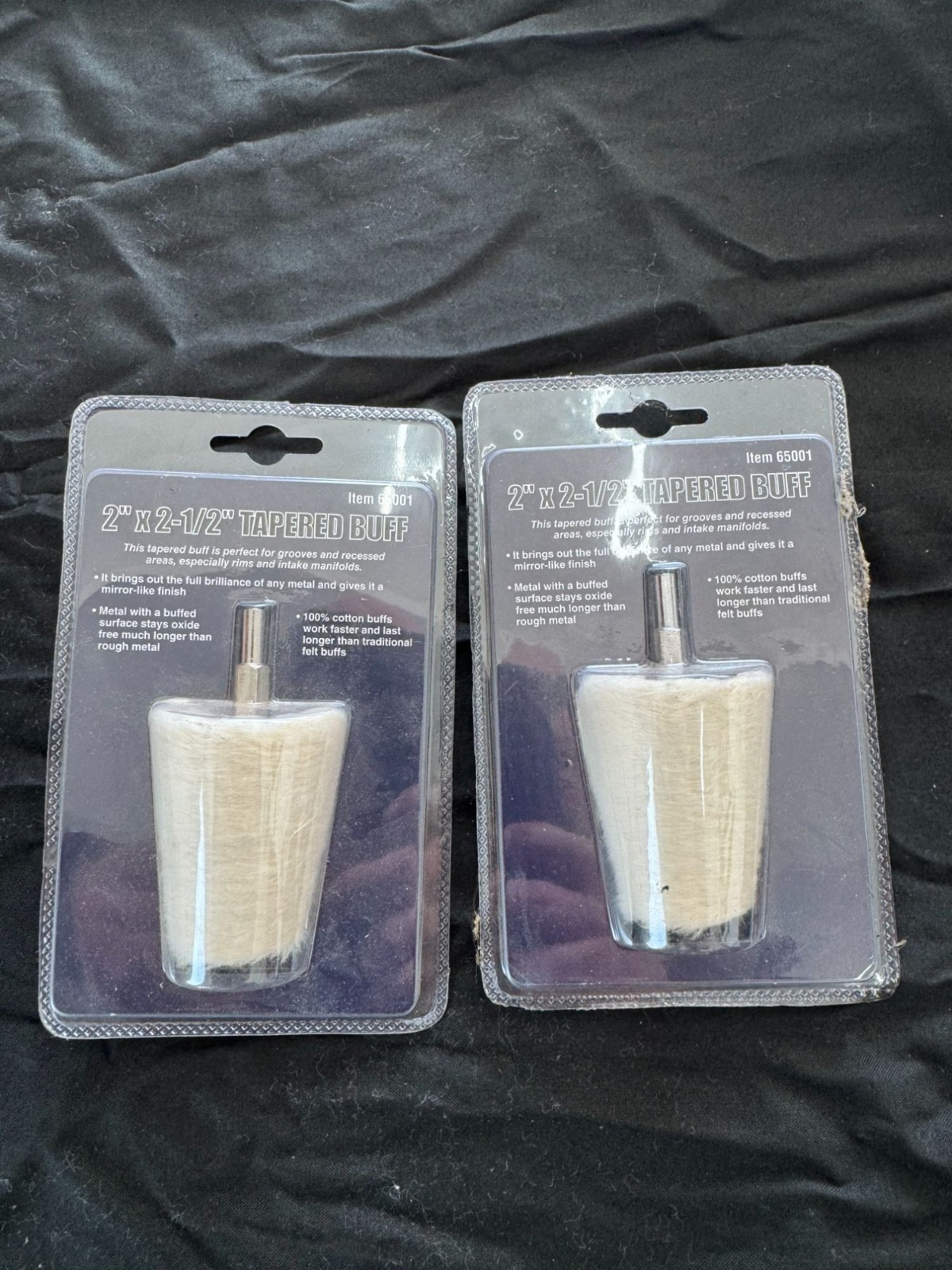 Lot of 100% Cotton Buffing Set For Metal Polishing Includes Tapered & Cylinder