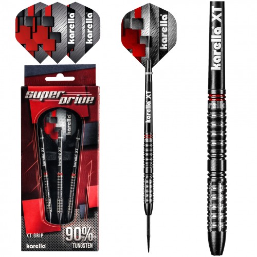 Steeldart Karella - SuperDrive - 24G Black PVD 90% Tungsten