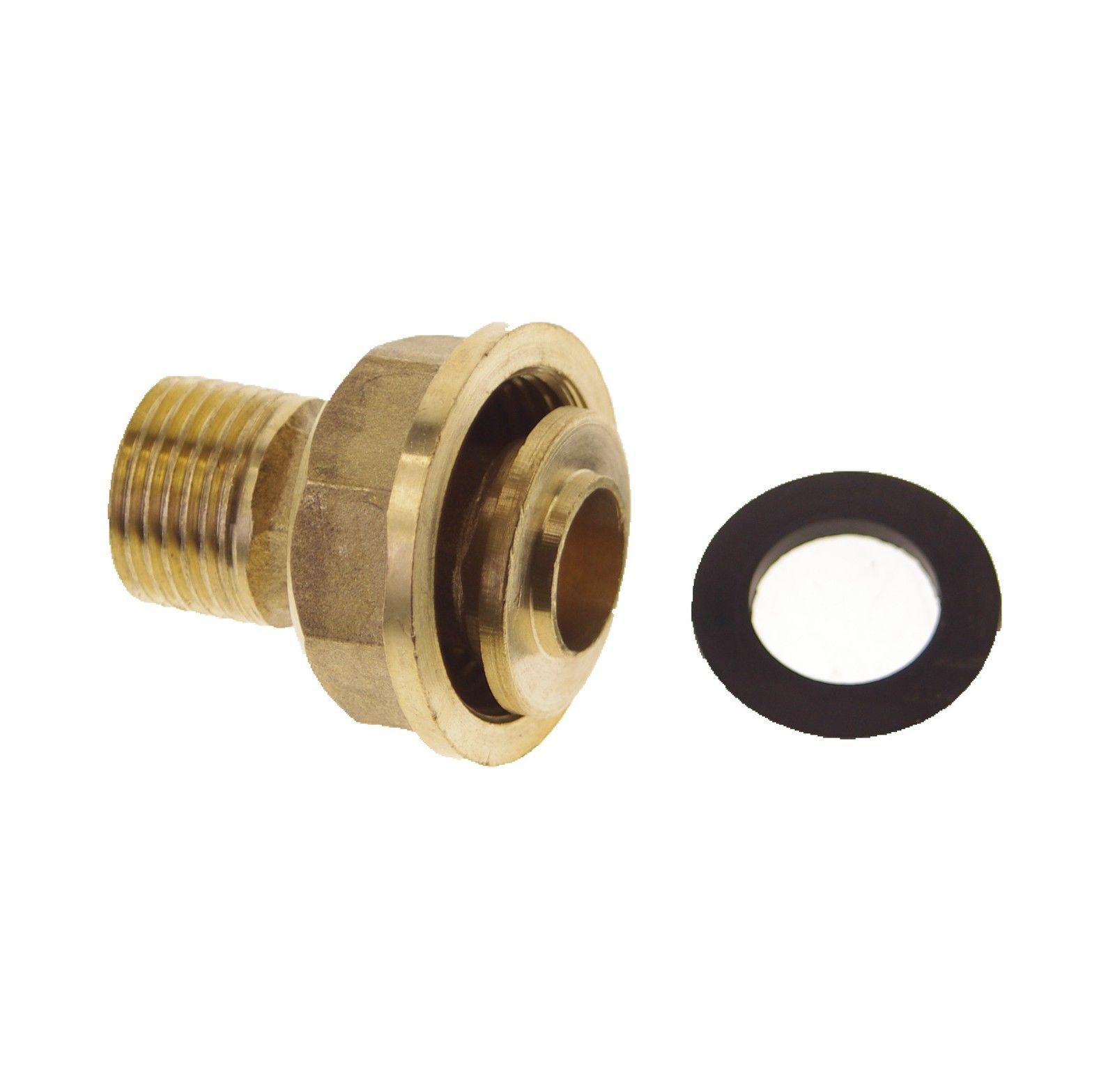 1/2" BSP Male x M30*2 Female Swivel Nut Gas Meter Brass Connector Fitting