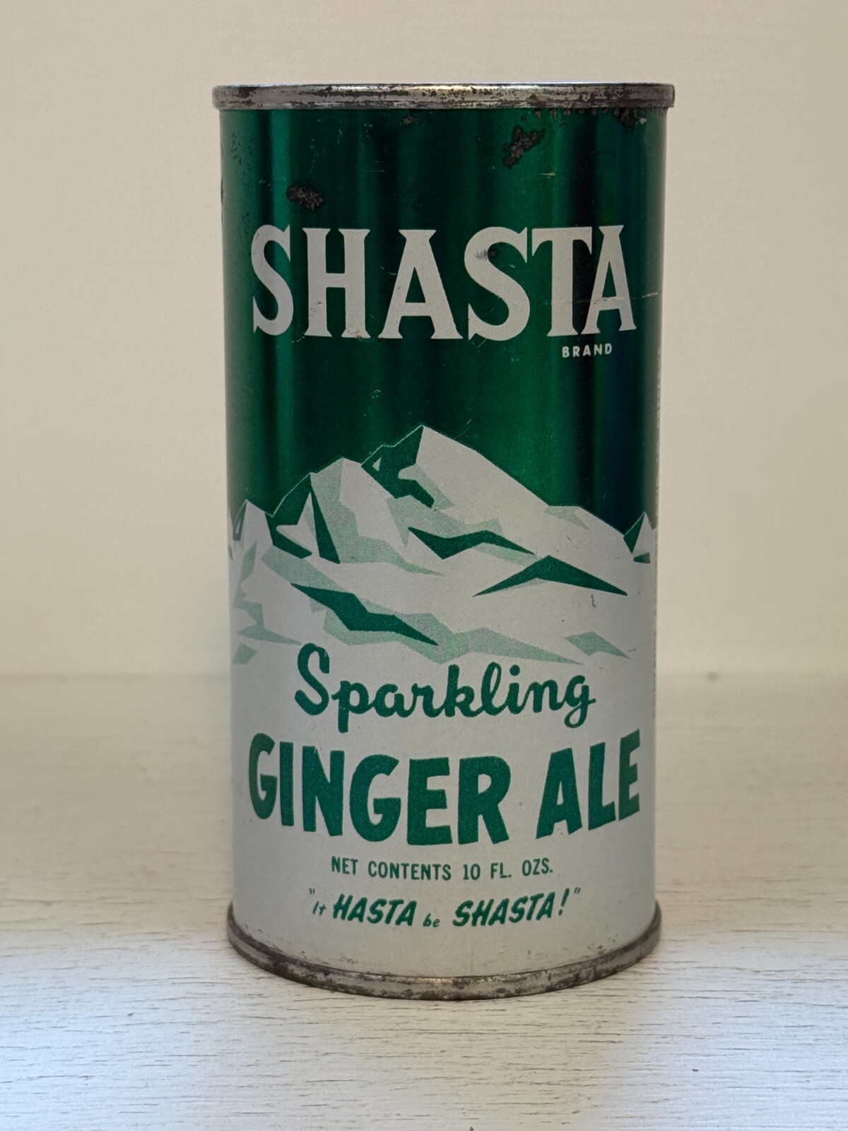 Rare Canadian Shasta Ginger Ale Soda Can - early 1960's