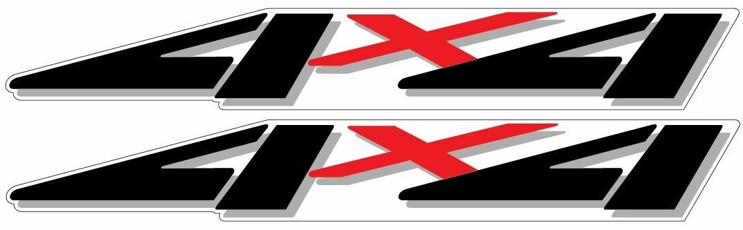 1999-2001 4x4 Decals for F-250 HD F-350 Super Duty Truck - Vinylmark