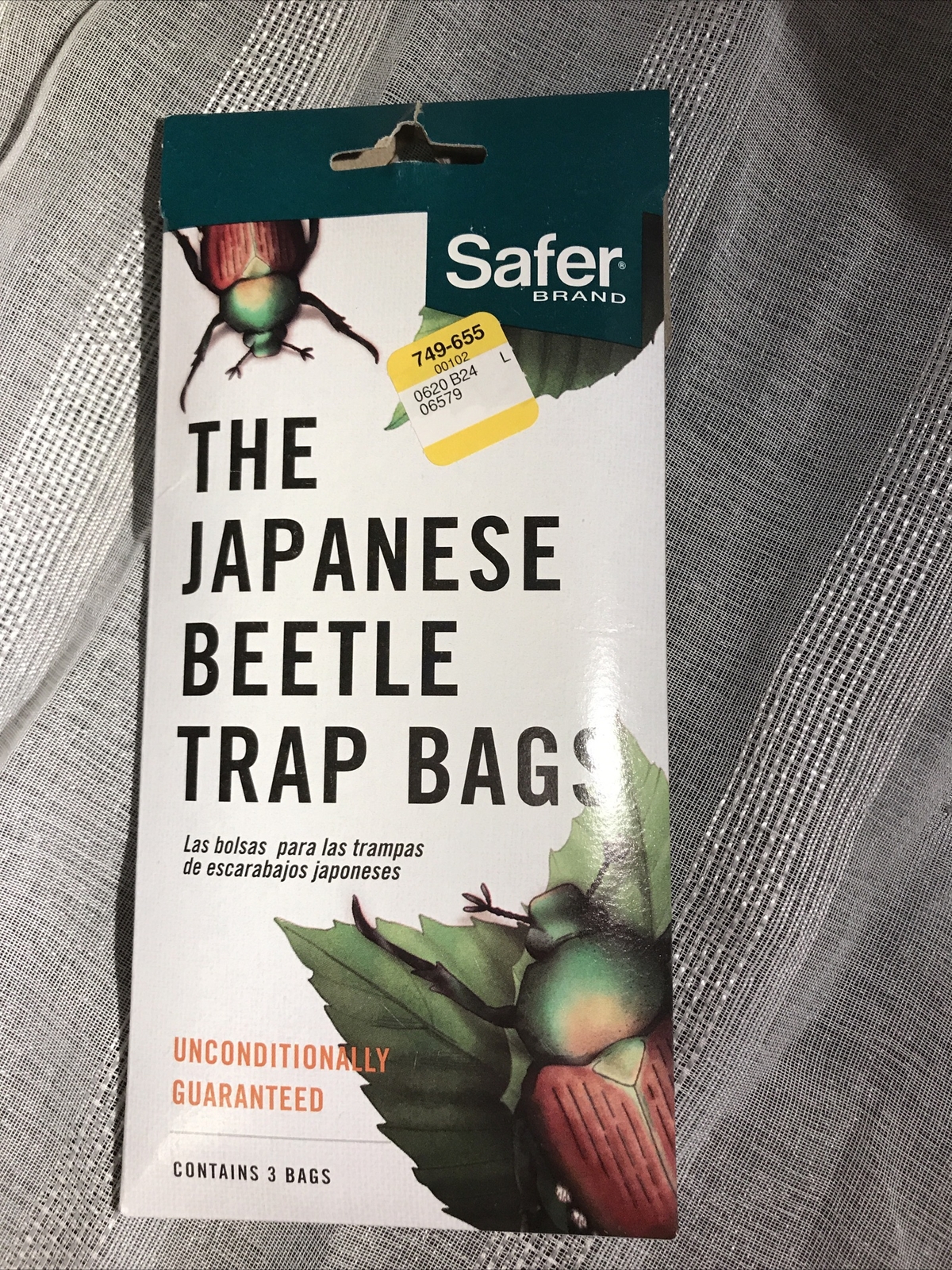 SAFER 3 Pack Safer Japanese Beetle Trap Replacement Bags NEW Lawn & Garden