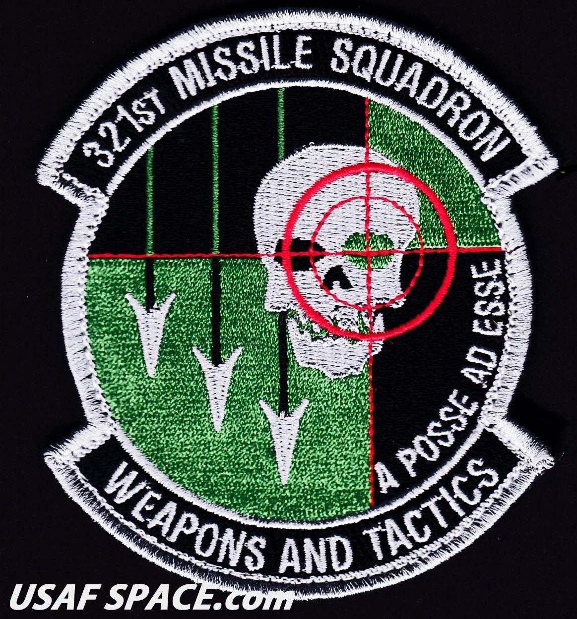 USAF 321st MISSILE SQ - WEAPONS & TACTICS - F.E. WARREN AFB, WY - ORIGINAL PATCH