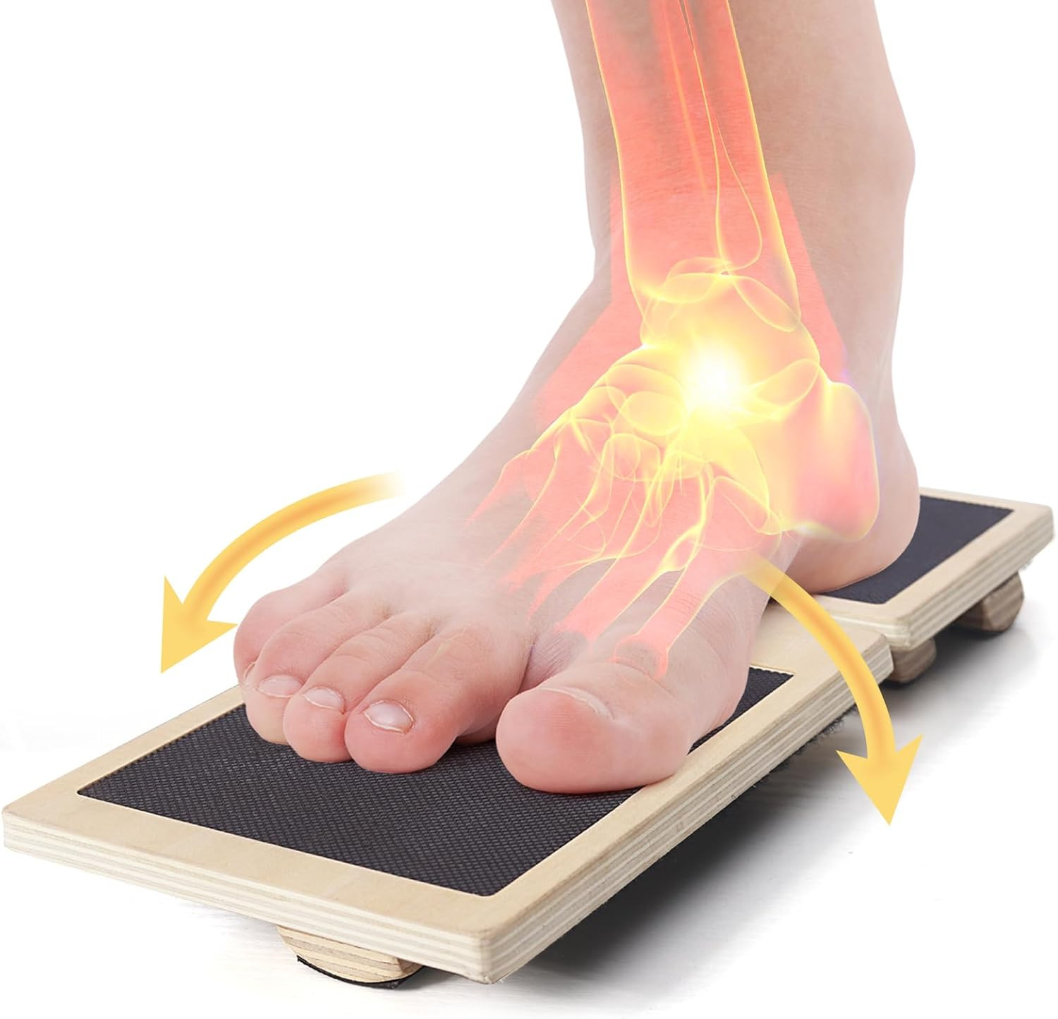 CINWELLER Ankle Strengthening Balance Board for Injury Recovery and Stability