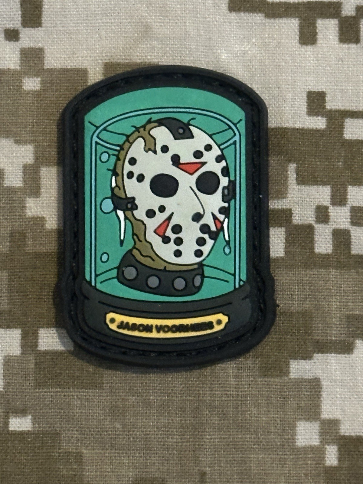 Digital Decay Jason Voorhees In a Jar Patch RE Cat Eye