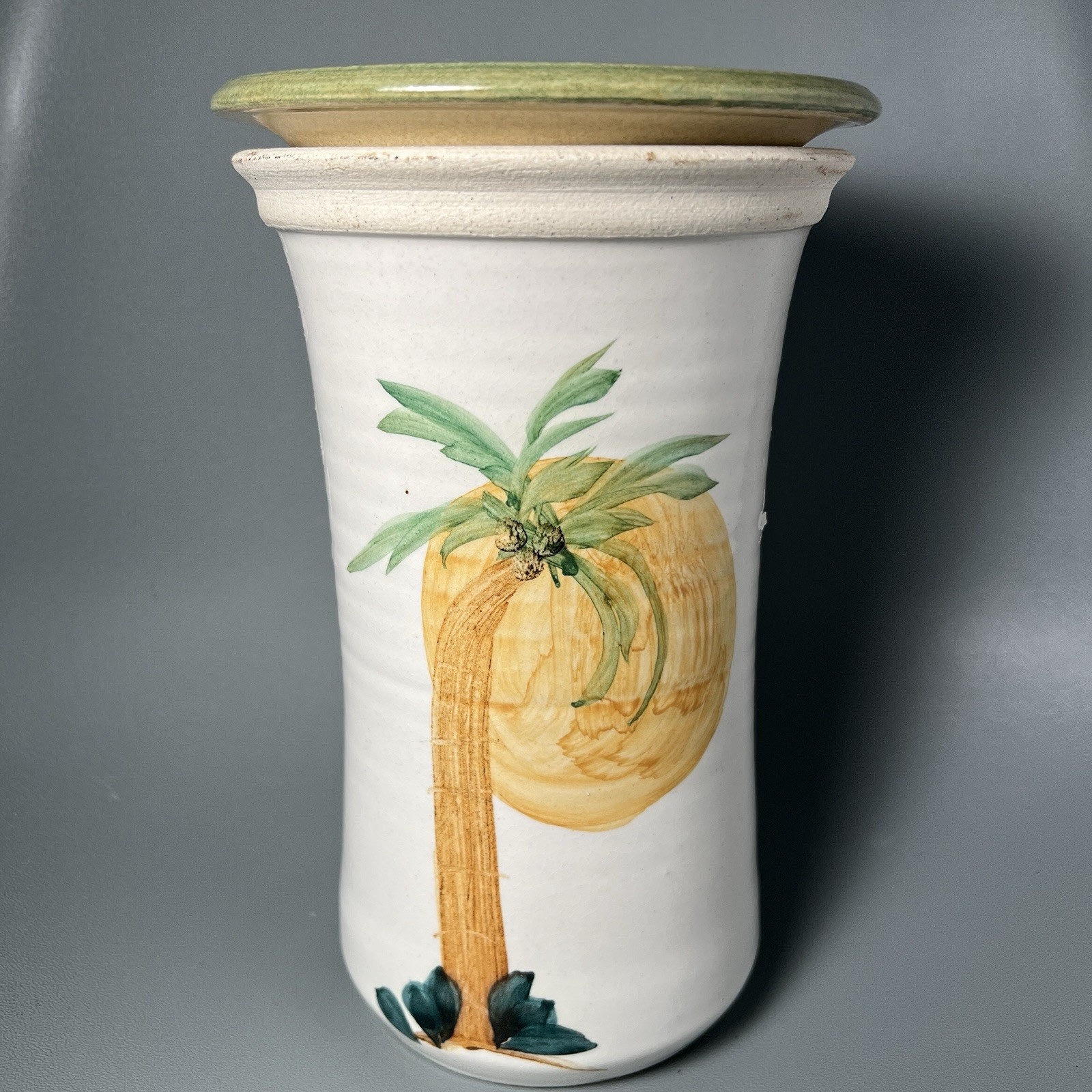 Contemporary Pottery Palm Tree Wine Chiller