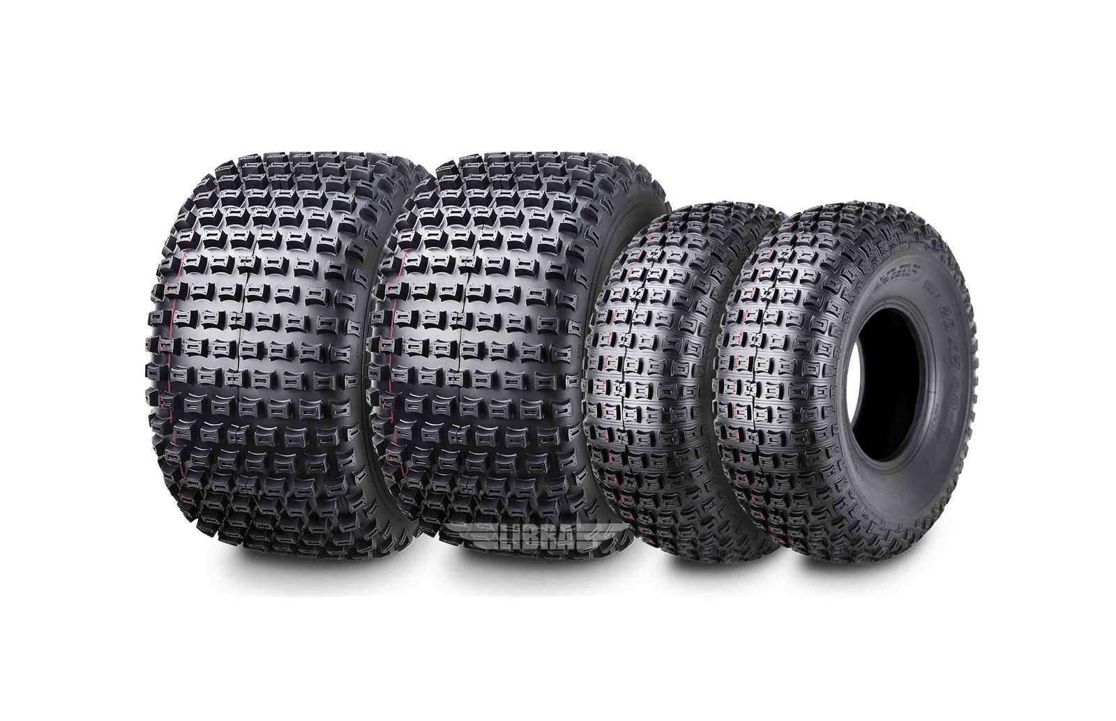 WANDA Set of 4 UTV ATV tires 20x7-8 & 22x11-8 4PR fit for Honda TRX125/200SX ...