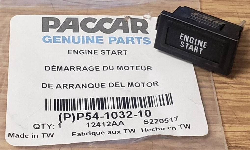 ~NEW PACCAR KENWORTH  "ENGINE START"  DASH INSERT INDICATOR LAMP ID~ P54-1032-10