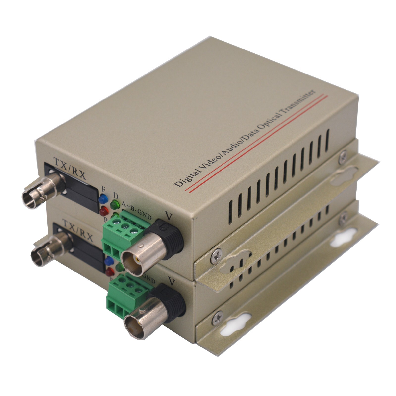 Multimode ST Analog Video Converter over Fiber Optic,BNC to Fiber MMF 1.5Km 1Set