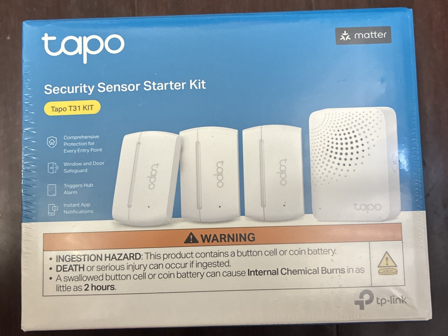 Tp-Link Tapo T31 Security Sensor Starter Kit - White (Tapo T31 Kit)