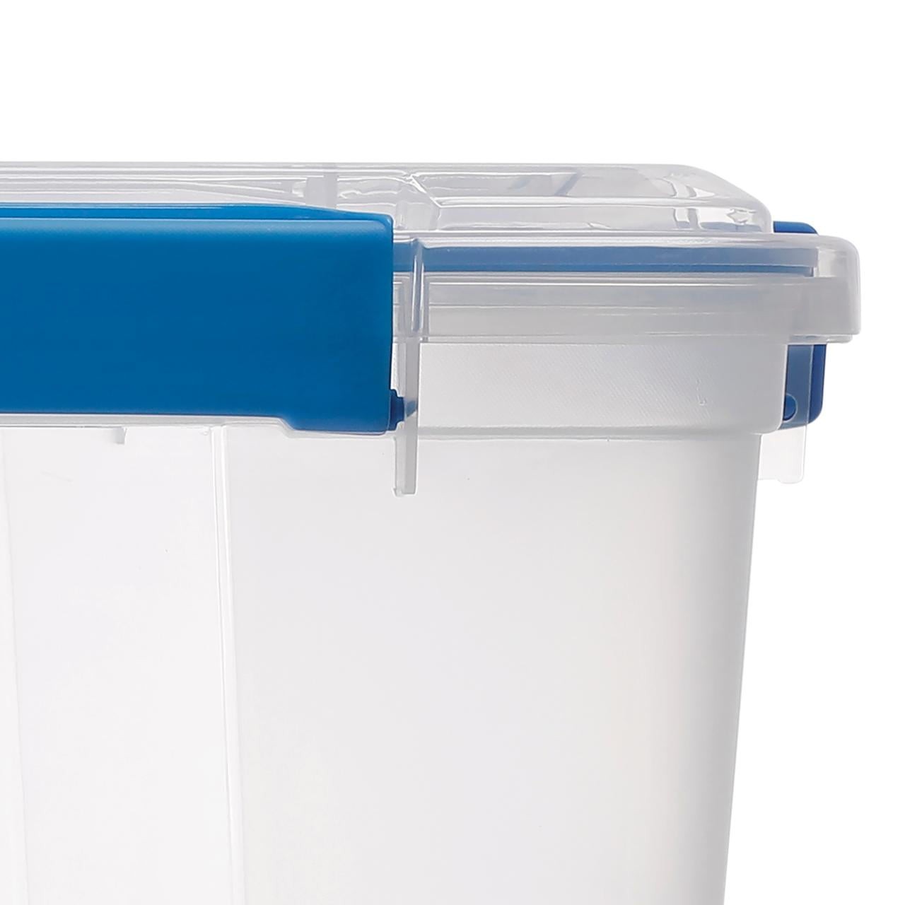6 PACK WATERPROOF 4.7Gal/19Qt/18L STORAGE BOX IP67