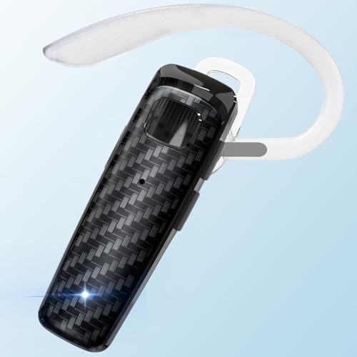 Bluetooth Headset, CVC8.0 Handsfree Bluetooth Earpiece, 16 Hrs Talk Time Black