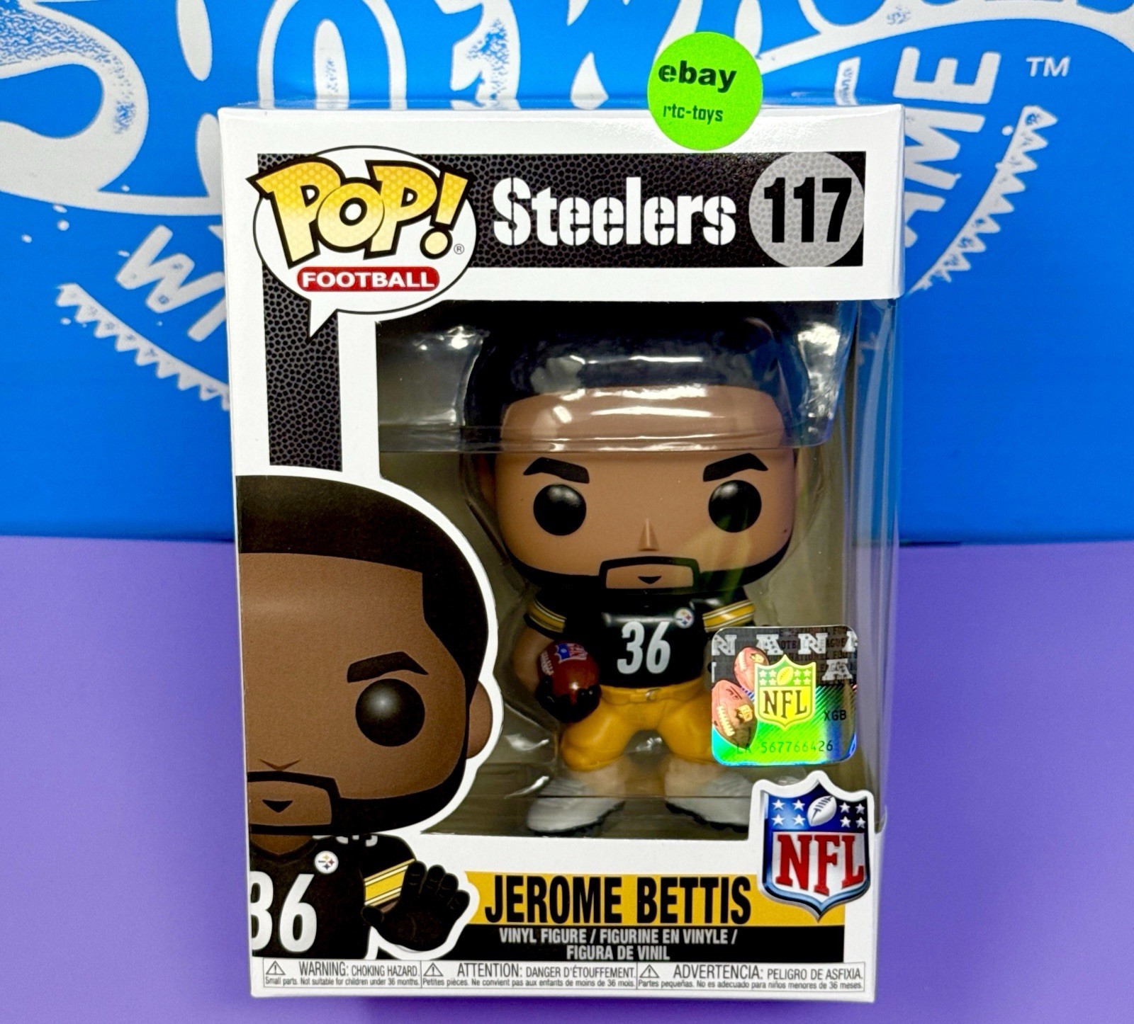 Funko Pop! Football Jerome Bettis  #117 Steelers Vinyl Figure NFL