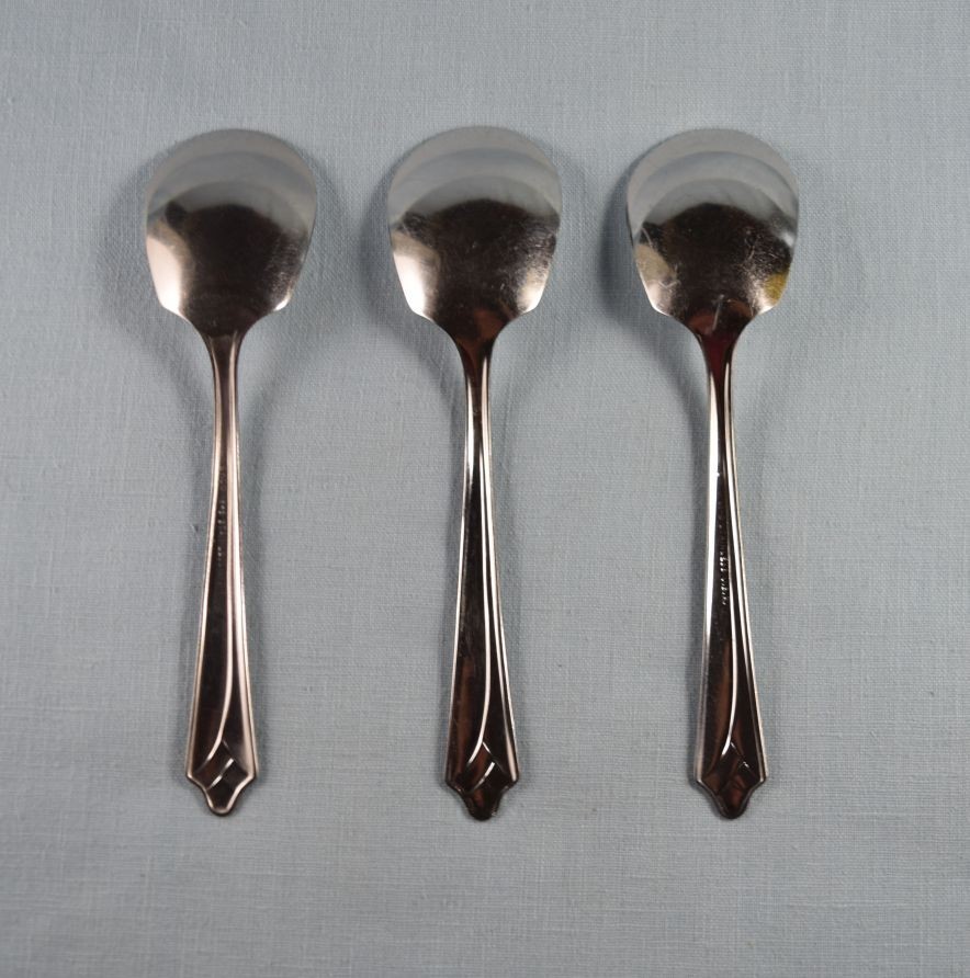 Ekco Stainless USA EKS19 3 Sugar Spoons 6"