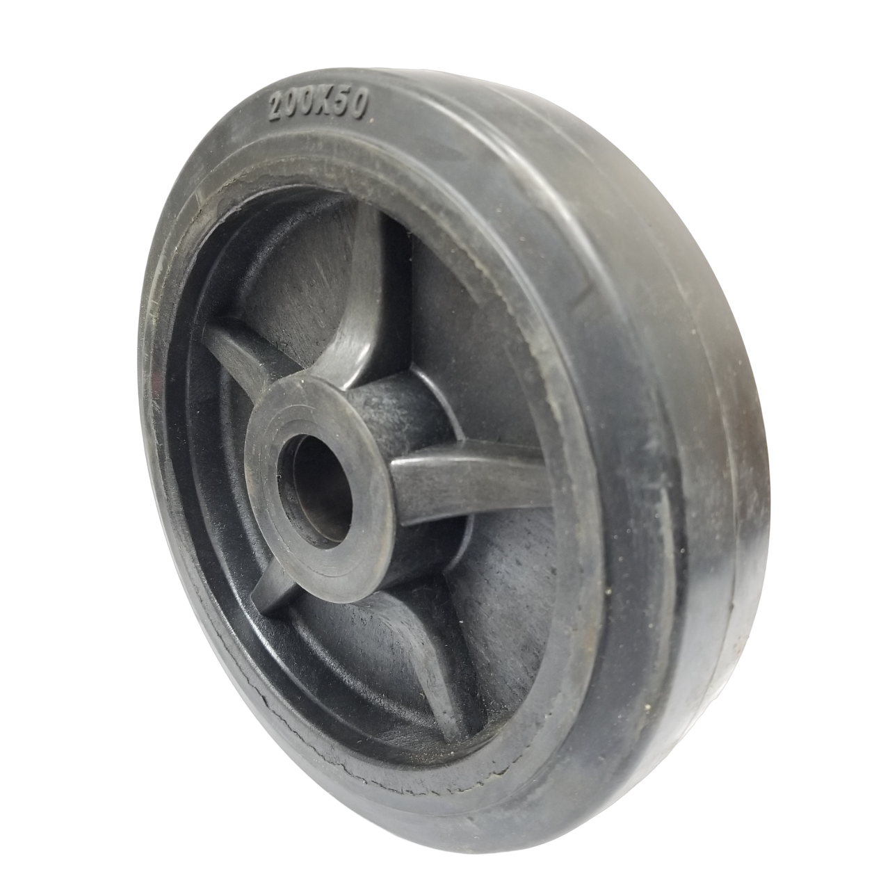 8" x 2" Nylon Core Rubber Wheel LED820RN23B