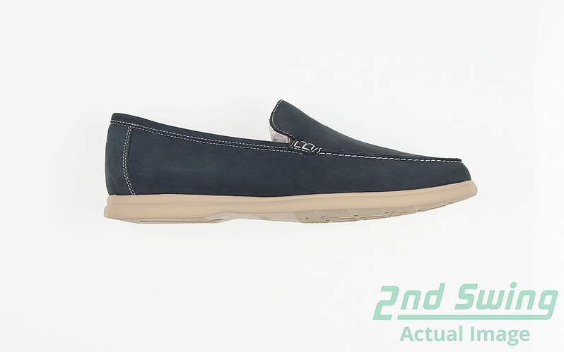 New Mens Golf Shoe Johnnie-O Loafer 9 Navy MSRP $100 JMFW1100