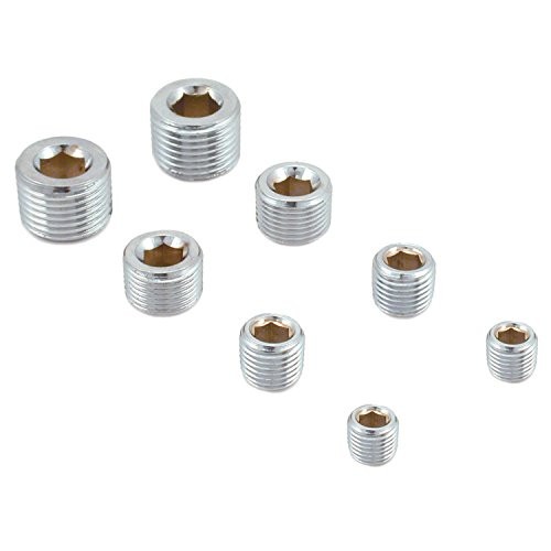 Performance 60183 Chrome Pipe Plug Kit