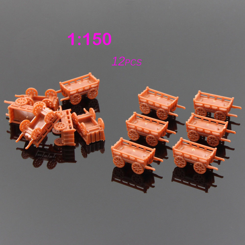 GY38150B 12pcs Model Floats Flowerbed Park Garden Railway Border Parterre 1:150