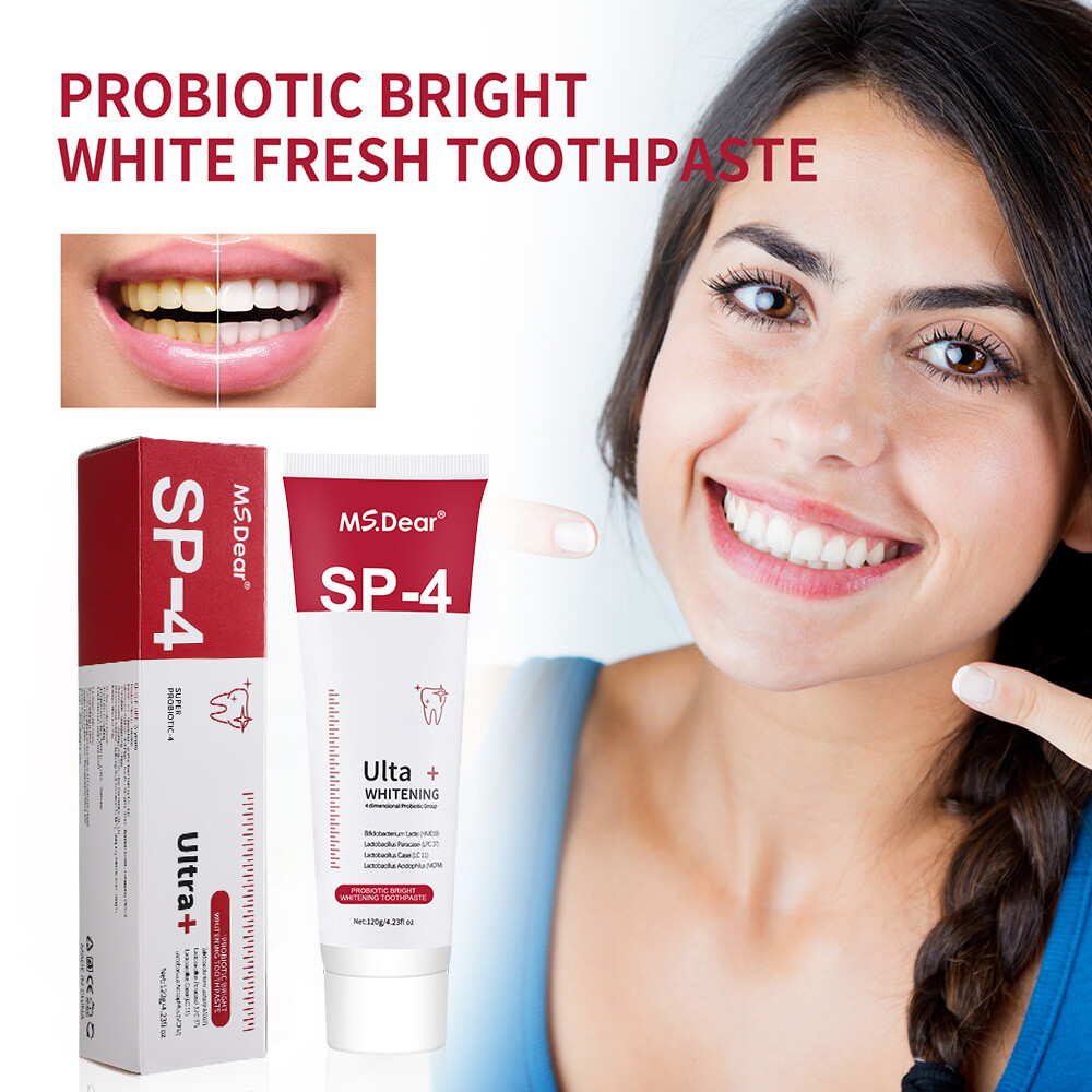 Sp-4 Probiotic Toothpaste for Whitening Bleaching Teeth Breath Removal Cleaning